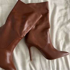 Heather Mid Calf Camel Boots